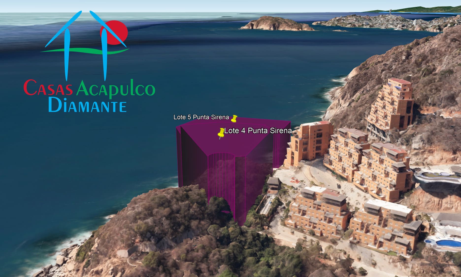 Terreno Brisas del Marqués Punta Sirena lotes 4 y 5 - Ubicación satelital y entorno 2